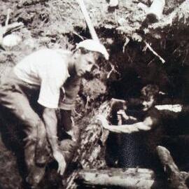 William Parker (of Westport) Aorere goldfields, Collingwood - around 1933 