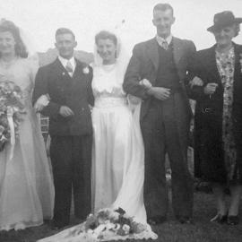 Marriage of Walter Vivian Green to Christina Marion Robertson,19th March 1948.