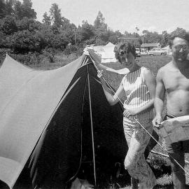 Camping at Moana camping ground 