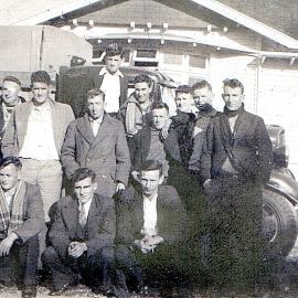 Local lads in front of MItchells hotel.