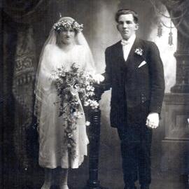 Frank Klempel Ivy Sullivan Wedding 17th sep 1923 Greymouth 