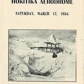 ALBUM - Programmme of Official South Island Air Pageant held at Hokitika Aerodrome 1934