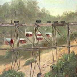 Coal mining conveyor. ca .1900 - possibly Roa