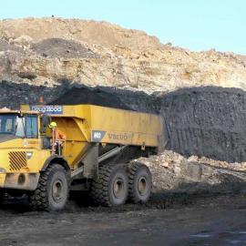 Opencast coal mine, Stockton. 21 February 2008.