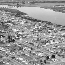 Aerial view of Westport 1947.