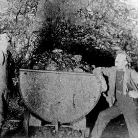 Mine manager Mr William Crowe and Underviewer Mr Chippendale at Stockton coalmine