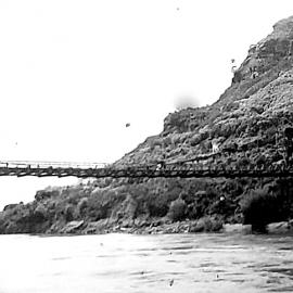  Lower left Brunner bridge. 1970`s.