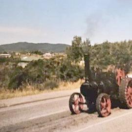 ALBUM - Traction engine near Omoto. 1970`s.