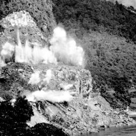 Removal of Little Hawks Crag, Buller Gorge.Thursday, 28 Sep,1967