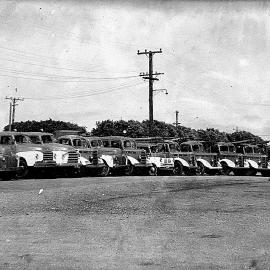 Post & Telegraph Dept trucks -  Engineers Branch,Greymouth.1958.