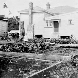 Lynnette Beirne in the family vegetable garden.ca.1964.