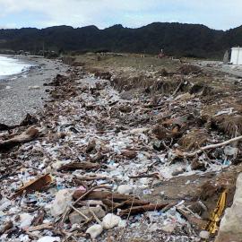 ALBUM -  Cyclone Gita happened six years ago today - This is the damage to Cobden Tip