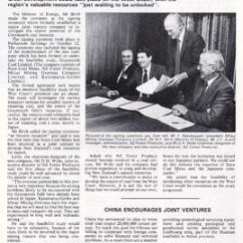 Article from New Zealand Coal magazine Vol 26, No 4, Summer 1982