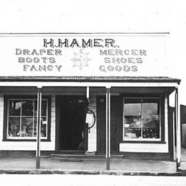 H. Hamer's store, Kumara.1936.