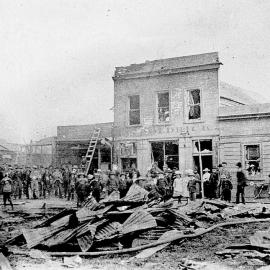Club Hotel owner James McGoldrick -  damaged by fire article West Coast Times,1890.