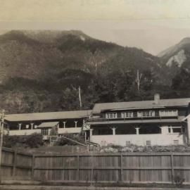 Maruia Hot Springs hotel taken in the 1960s from the baths