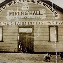 Runanga Miners` Hall - opened 1908.