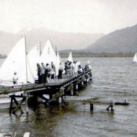 The old Moana Jetty being well used .