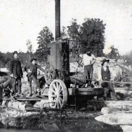 Buller Bros working at Stoney Creek.ca.late 1800`s.