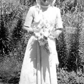Peggy Brereton -  Shirley Klempel`s Bridesmaid,Ruru .27 Jan,1951.