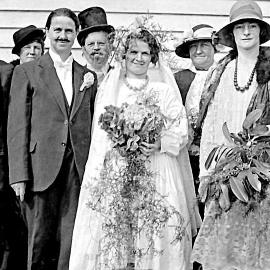 Mock wedding at Kotuku. 1st of October 1935 .