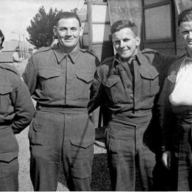 Four West Coasters at the Waiouru Military Camp .ca. 1941 .