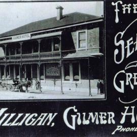Christmas Greeting Card..Gilmer Hotel, Greymouth.1924.