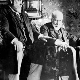 Richard John Seddon and Sir George Grey  during a visit by Seddon to London for the 1897 Colonial Conference.