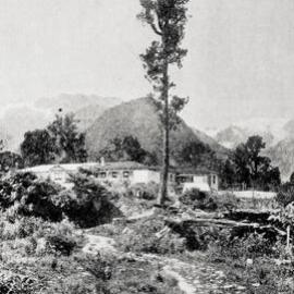 The Accommodation House Waiho - at the foot of the Southern Alps .1924.