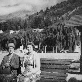 Johanna Little of Hokitika on the left, also known as Aggie or Lou on an outing