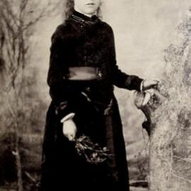 Portrait of a girl for a Carte de Visite, photographed by Henry Thomas Lock at his Westport Studio.ca.1870`s  1880`s.