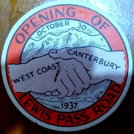 Opening of the Lewis Pass road.Oct 30,1937.