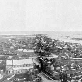 A panoramic view of Greymouth.1904.