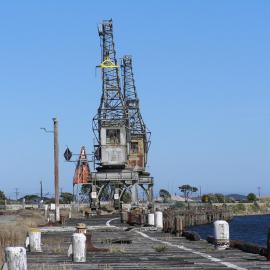 Greymouth port cranes