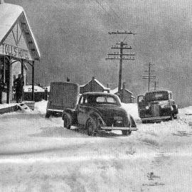 Snow stops work at Denniston.August, 1939.