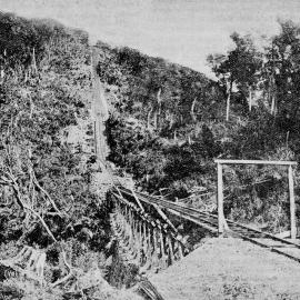 Top incline Westport Coal Company's works ,Denniston.1893.