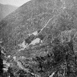 A view of the Denniston incline.1903.