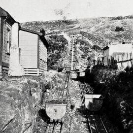  Looking up the rope-road to the mouth of the Millerton mine.1932.