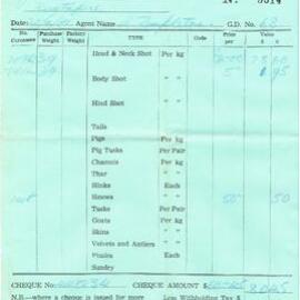 Docket from Westland Game Recovery Ltd.