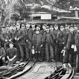 Recent Strikers - men of the Cascade Section of the Denniston Colliery.1913.