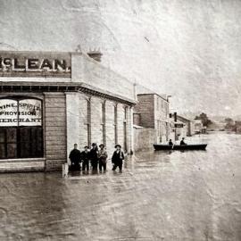 ALBUM -  DUNCAN Mc`LEAN and STAFF. -  Corner of MacKay street and Herbert street Greymouth.1897.