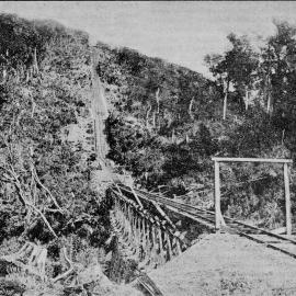 The top incline of the Westport Coal Company's works at Denniston.1893.