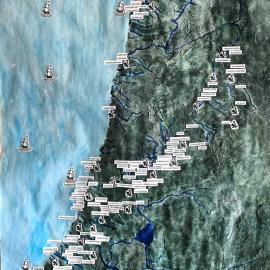 Map of West Coast gold towns