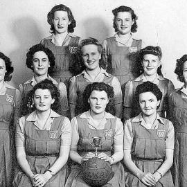 LWR women's basketball - winners of the second grade championship.1946.