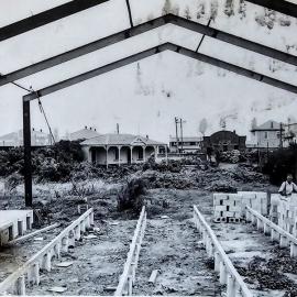 STAR UNITED RUGBY Club rooms construction,Greymouth. ca. 1960.