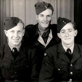 Scotty Thompson in centre of photo from Moana  - wearing his Army uniform .1943
