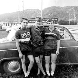 The first three in main cycling event on St Pats day.mid 60`s.