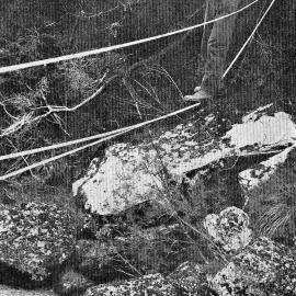 The ropeway at Camelot River, South Westland.1939.