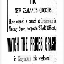 In 1937 the first Self Help grocery store opened in Greymouth.