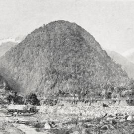 	 THE FITZ AND DELABECHE RANGE, FROM THE TERMINUS OF THE GREAT SOUTH ROAD, WESTLAND.1909.